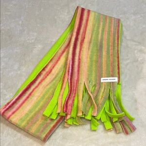 Multicolor Striped Scarf. High Visibility for Safety.